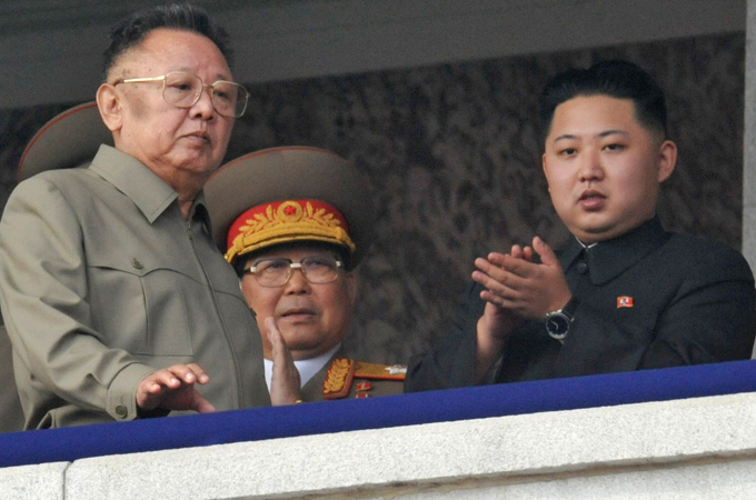 Kim Jong-il and Kim Jong-un