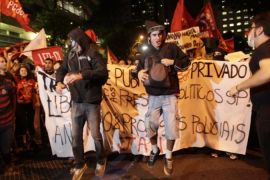 Planned hikes in bus and subway fares in Brazil sparked mass protests across the country [AP]
