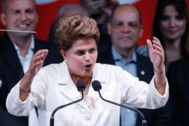 Brazilian President Dilma Rousseff was re-elected for a second term in late October [AP] 