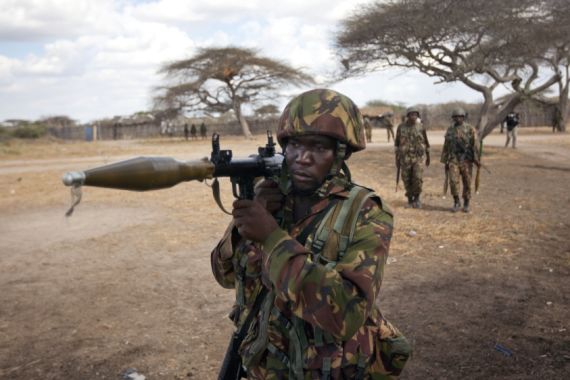Kenyan troops in Somalia