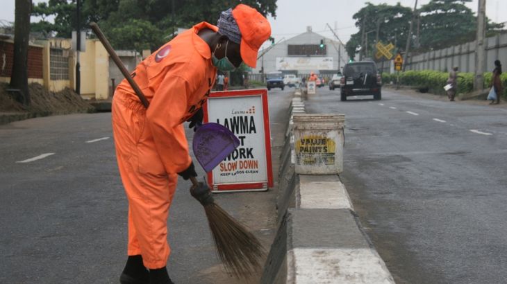 A day in the life… of a Lagos street sweeper