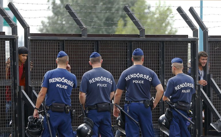 Hungary border police