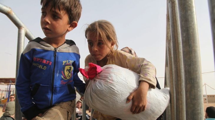 Syrian refugees arrive in Jordan