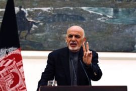 Afghan President press conference in Kabul