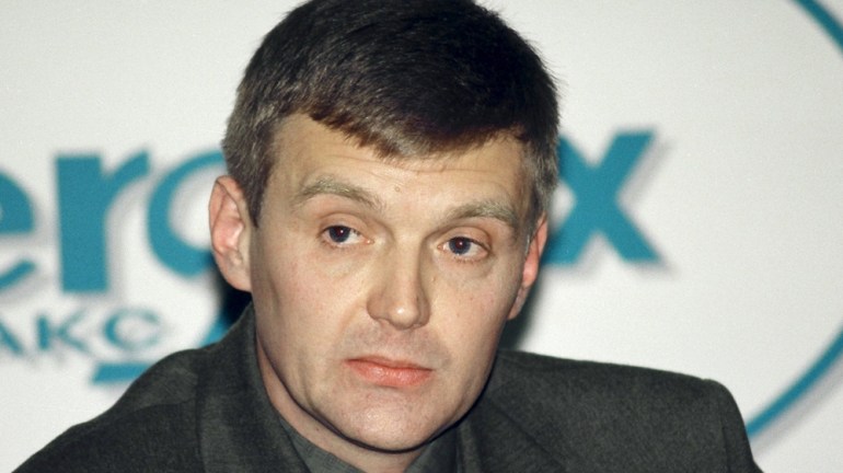 File photo of Litvinenko, then an officer of Russia''s state security service FSB, attending a news conference in Moscow