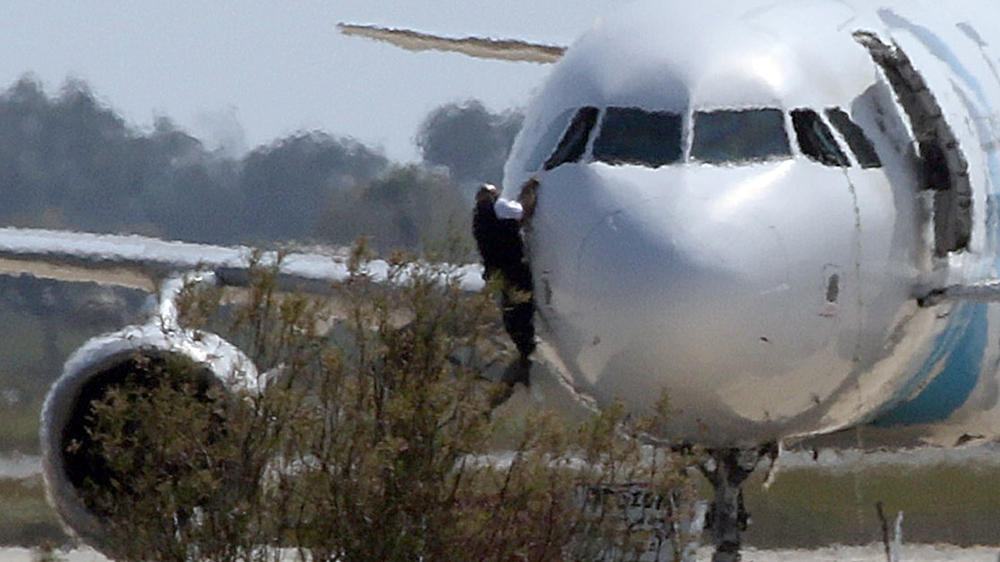 Cypriot police have confirmed that no explosives were found on the plane [Reuters/Yiannis Kourtoglou]