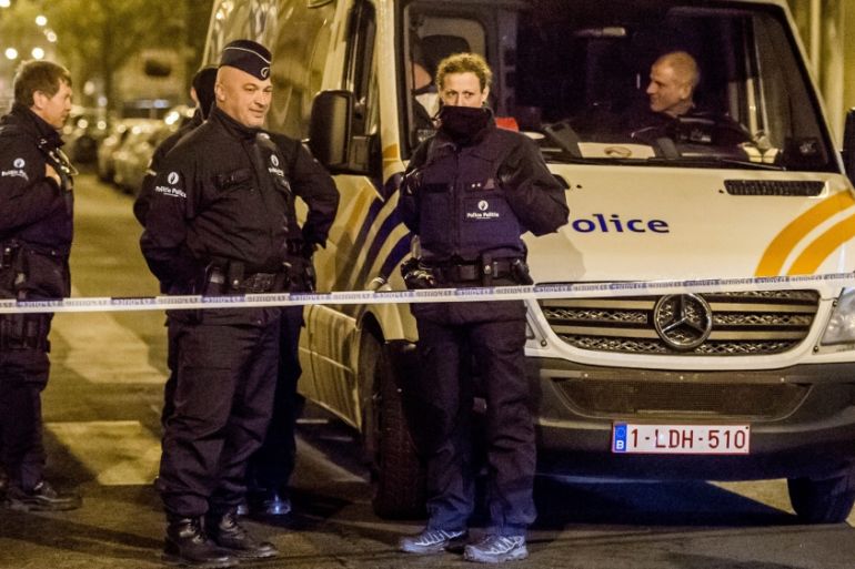 Police raid in Brussels
