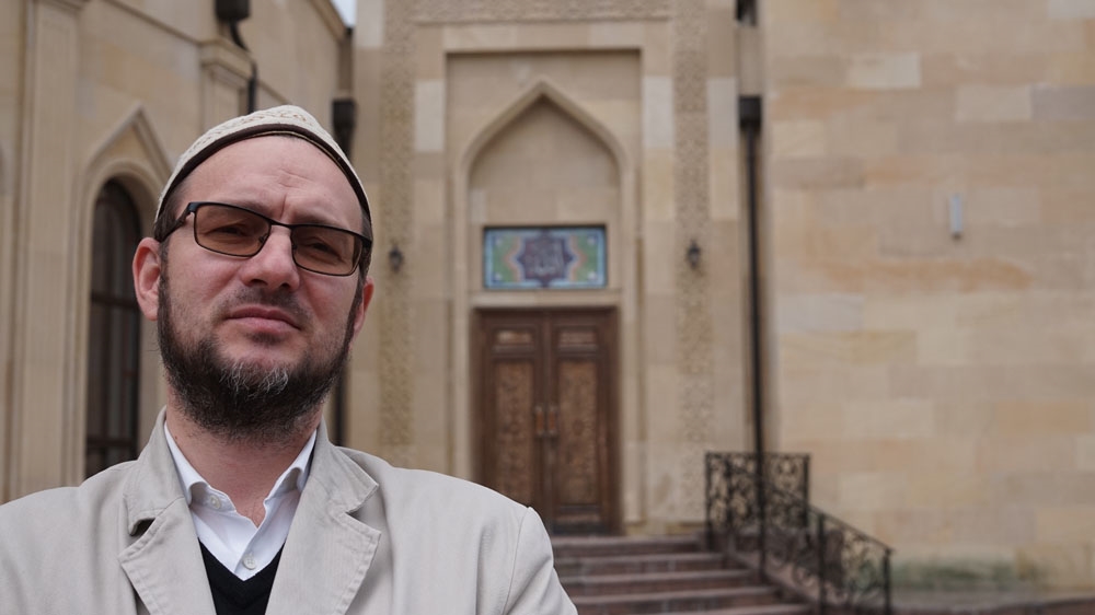 Rustam Gafuri is a Crimean Tatar and the deputy grand mufti of Ukraine. He wants to 'teach our culture, the history of our people ...' [Michael Colborne/Al Jazeera]
