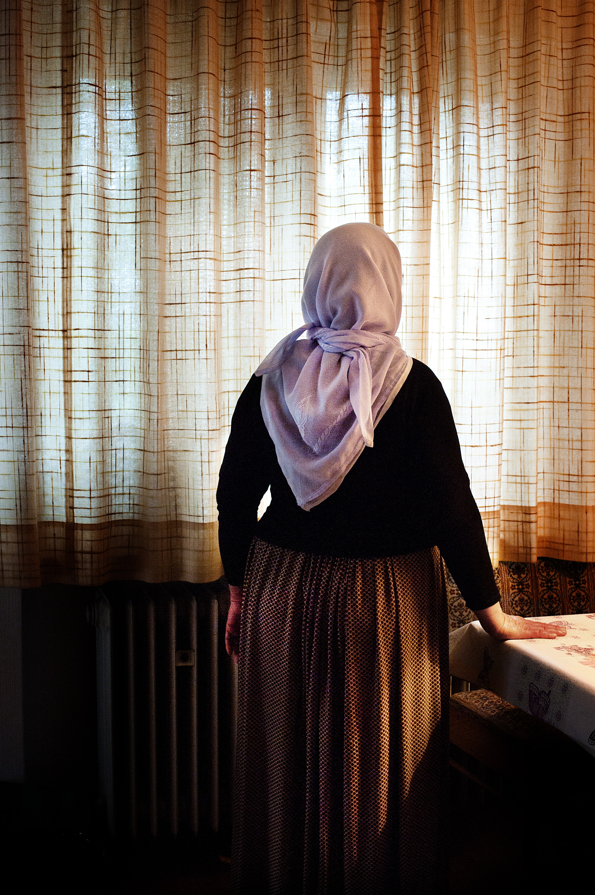 Dilan, 50, is the first woman who arrived in the village [Mona van den Berg/Al Jazeera]