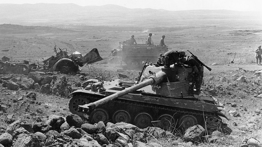  Syrian tanks captured by the Israeli advance, during the Six-Day War in the Middle East [Express/Getty Images]