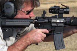 AR-15 rifle gun