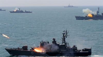 Bulgarian and NATO navy ships take part in a joint military navy exercise in the Black sea, east of the Bulgarian capital Sofia [Getty]