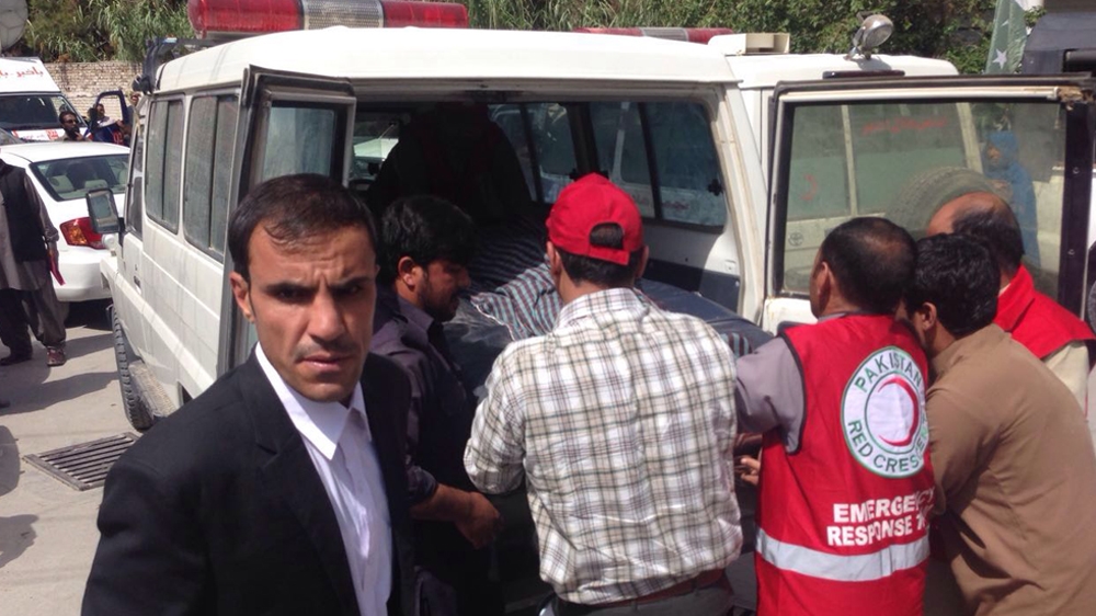 Several people were wounded as they tried to escape the scene of the blast [Saadullah Akhter/Al Jazeera]
