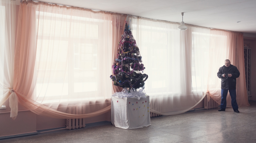 During Christmas in January 2015, the school is quiet but the teachers have put up a Christmas tree [Kyrre Lien/Al Jazeera]