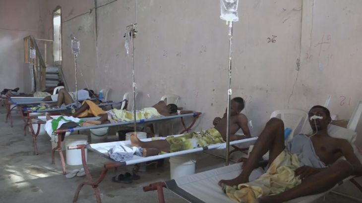 Cholera victims in Haiti