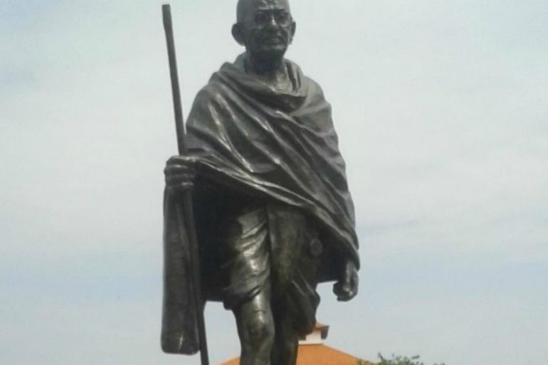 Statue of Gandhi at Ghana university