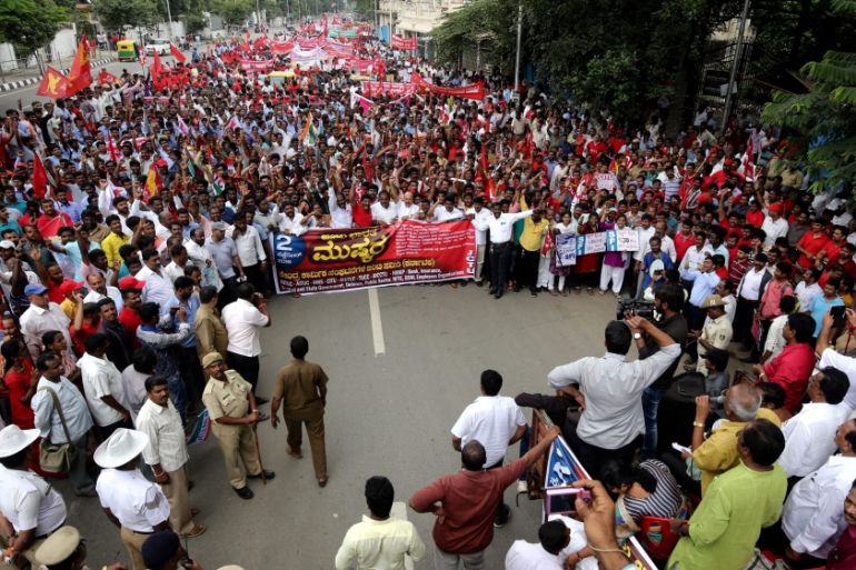 All India strike in Bangalore