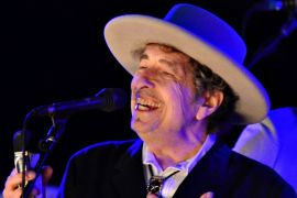 File photo of U.S. musician Bob Dylan performing during on day 2 of The Hop Festival in Paddock Wood