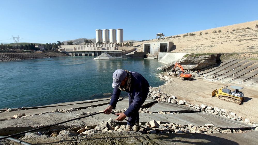  One of the dam's two spillages gates had not been functioning since 2013[Azad Lashkari/Reuters]