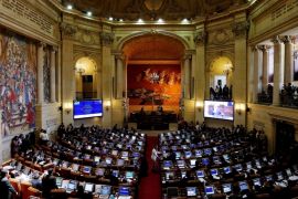 Session of the House of Representatives to decide the approval of the peace agreement
