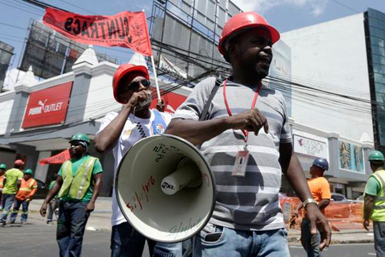Panama union protests corruption