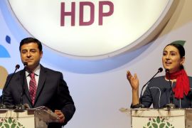 Pro-Kurdish Peoples'' Democratic Party HDP co-leaders Yuksekdag and Demirtas detained