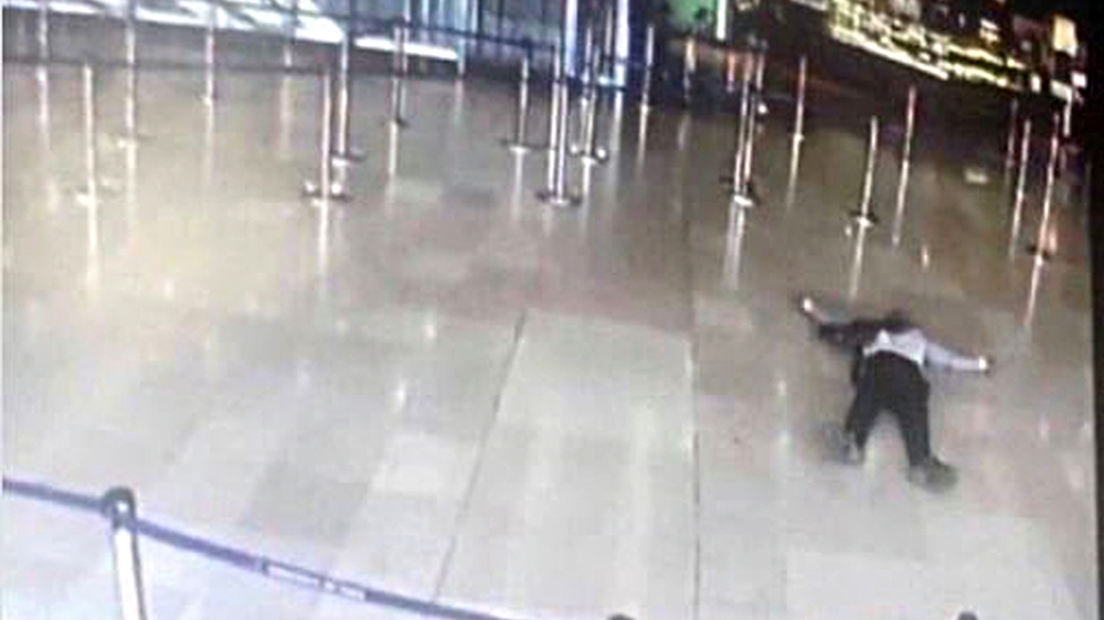 CCTV images showed Belgacem lying the ground at Paris Orly airport after the shooting [Reuters]