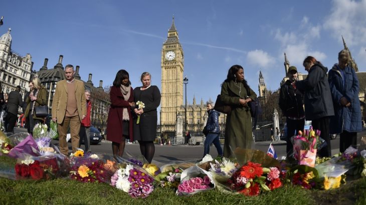 Aftermath of terror attack outside parliament in London