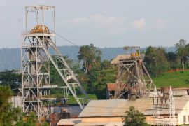 A view of a section of the AngloGold Ashanti mine at Obuasi, Ghana