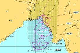 Tropical Cyclone 02B develops in the Bay of Bengal