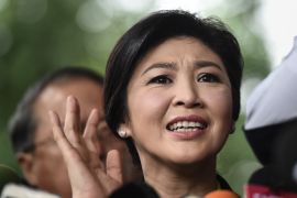 Yingluck Shinawatra, Thailand&#039;s former prime minister [File: Lilian Suwanrumpha/AFP]