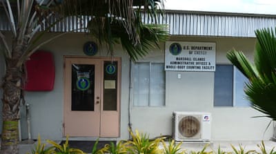 
A testament to the legacy of nuclear weapons testing in the Marshall Islands, the US Department of Energy maintains a whole-body counting facility in Majuro for measuring high-energy gamma-emitting radionuclides like cesium-137 in people exposed to areas polluted by past US tests [Jon Letman/Al Jazeera]
