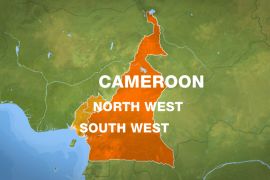 cameroon map south-north-west english speaking areas