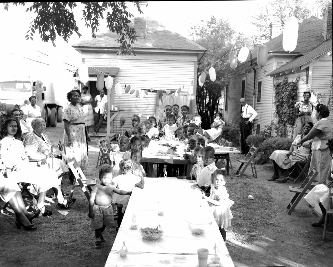 9: A children’s birthday party in 1955 through the lens of Hickman, who as a freelance photographer for local papers also captured much uglier images when covering the civil rights struggle. In August
