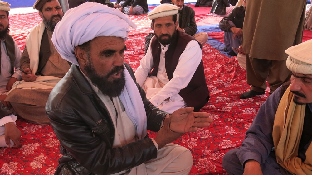 Khan Rasool says he is indebted to the MTM for their work advocating for landmine victims [Asad Hashim/Al Jazeera] 