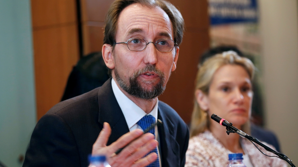 Zeid has criticised Duterte for telling police to ignore the UN rights probe [Reuters]