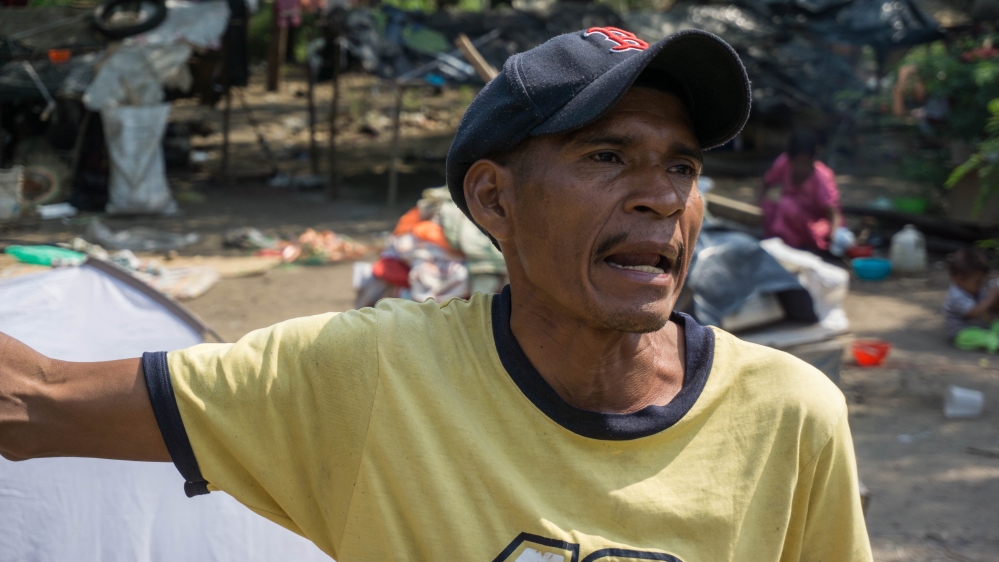Remigio Segundo Romero Yordes said his community had no option but to flee Venezuela [Bram Ebus/Al Jazeera]