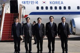 South Korean delegation in North Korea