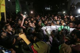 Funeral ceremony of a Palestinian in Gaza