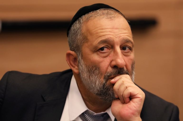 Israel''s Interior Minister Aryeh Deri, leader of the ultra-Orthodox Shas party, attends a meeting at the Knesset, Israel''s parliament, in Jerusalem