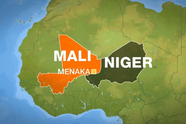 Menaka, Mali map