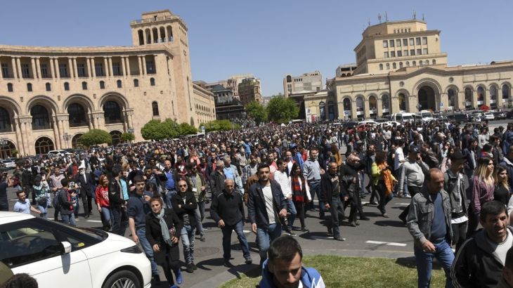 Armenia, Yerevan, Protests