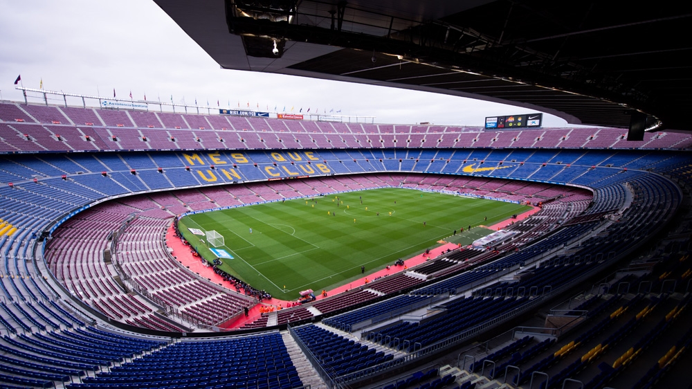 FC Barcelona closed the Nou Camp to the public for the match against Las Palmas on October 1 [Alex Caparros/Getty Images]