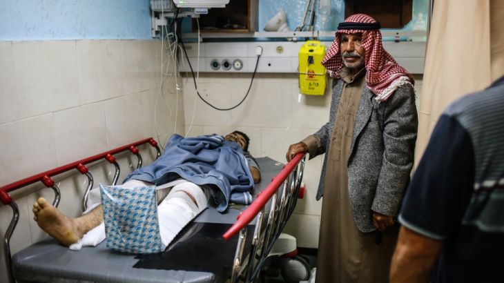 Gaza hospital [Hosam Salem/Al Jazeera]