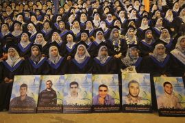 Gaza Applied Sciences College graduation photo Reuters