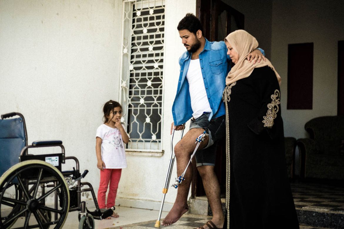 Gaza families struggle to care for the wounded