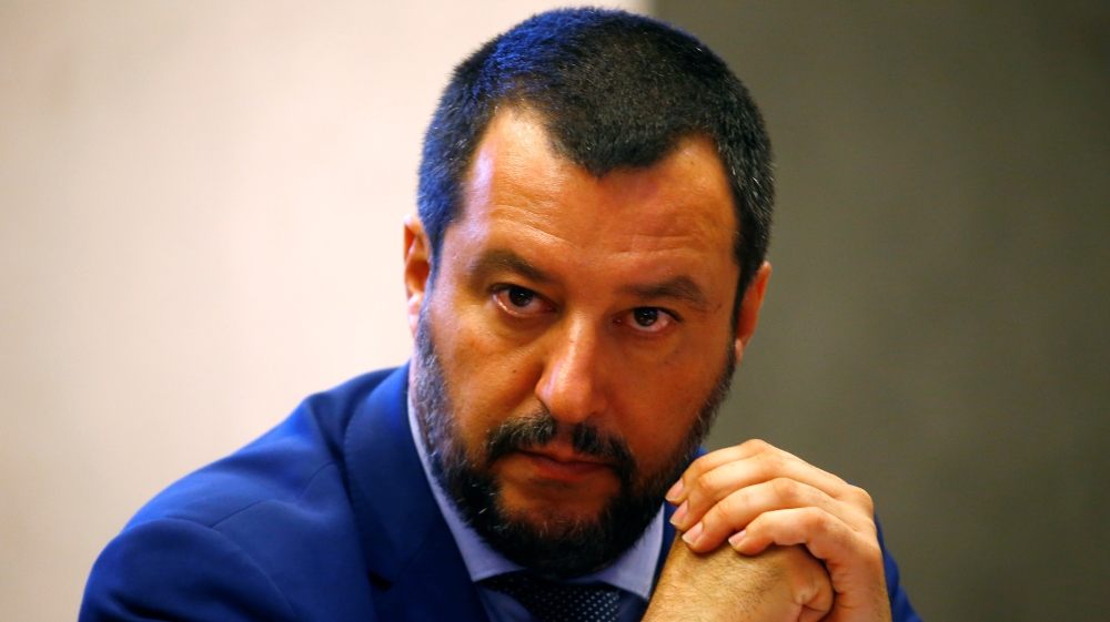 Italy's Interior Minister Matteo Salvini has rallied against immigration and ethnic minorities [File: Stefano Rellandini/Reuters]