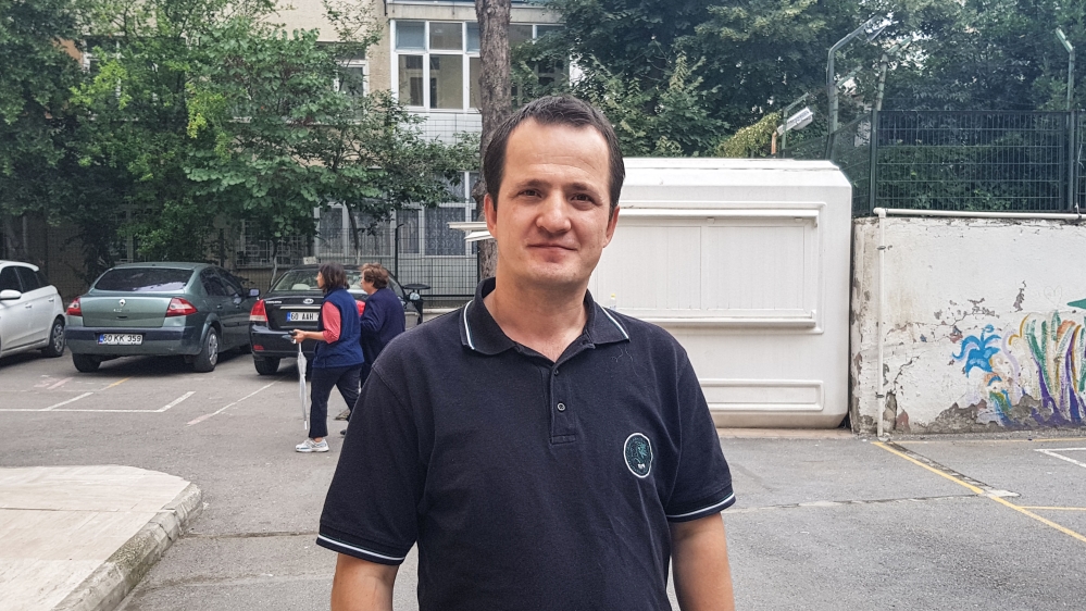 Ramazan Unal, 39, waiter in Istanbul's KadikoyÂ [Umut Uras/Al Jazeera]