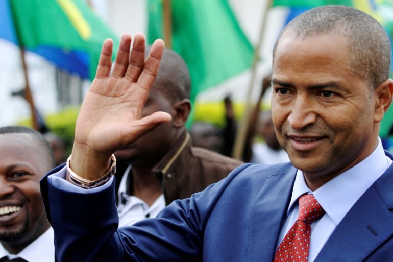 Katumbi, governor of Democratic Republic of Congo''s mineral-rich Katanga province, arrives for a two-day mineral conference in Goma