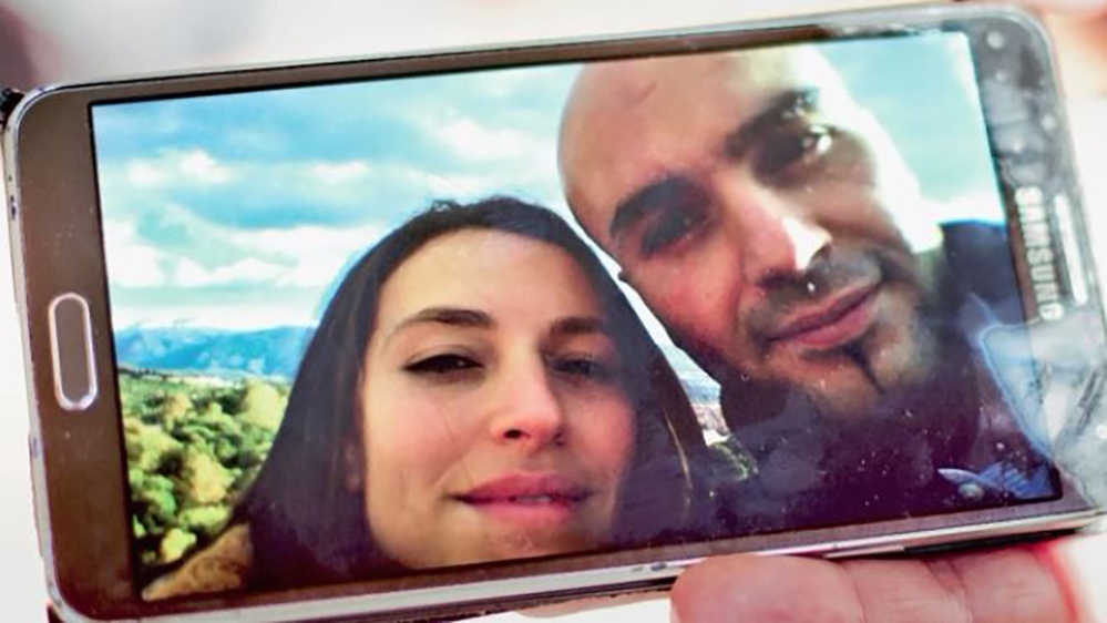 Mohamed El Bachiri and his wife, Loubna. The couple led a happy life as Belgians of Moroccan origin [Al Jazeera]